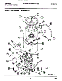 06 - Washer-Tubs, Hoses, Motor parts for Frigidaire Washer Dryer Combo MLXG42RBD1 from AppliancePartsPros.com