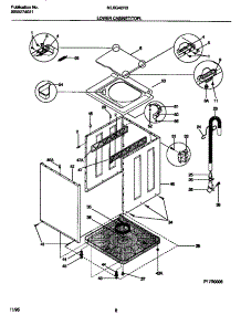 05 - Lower Cabinet / Top parts for Frigidaire Washer Dryer Combo MLXG42RBW2 from AppliancePartsPros.com