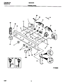 04 - Control Panel parts for Frigidaire Washer Dryer Combo MLXE62REW3 from AppliancePartsPros.com