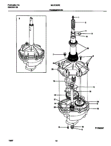 07 - Transmission parts for Frigidaire Washer Dryer Combo MLXE62REW3 from AppliancePartsPros.com