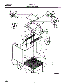 05 - Lower Cabinet / Top parts for Frigidaire Washer Dryer Combo MLXG42RBW3 from AppliancePartsPros.com
