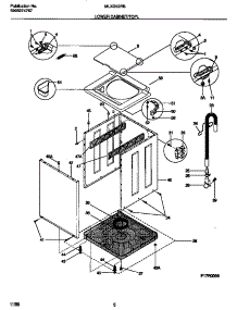 05 - Lower Cabinet / Top parts for Frigidaire Washer Dryer Combo MLXG62RBW2 from AppliancePartsPros.com
