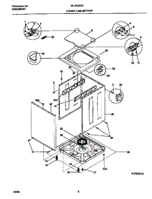 05 - Lower Cabinet / Top parts for Frigidaire Washer Dryer Combo MLXE42REW4 from AppliancePartsPros.com