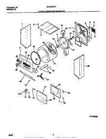 02 - Upper Cabinet / Drum / Heater parts for Frigidaire Washer Dryer Combo MLXG62REW0 from AppliancePartsPros.com