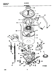 06 - Motor / Tub parts for Frigidaire Washer Dryer Combo MLXG62REW1 from AppliancePartsPros.com