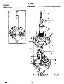 07 - Transmission parts for Frigidaire Washer Dryer Combo MLXG62REW1 from AppliancePartsPros.com