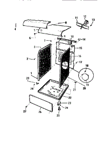 03 - Top Panel & Body parts for Frigidaire Dryer DC610EXW3 from AppliancePartsPros.com