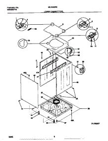 05 - Lower Cabinet / Top parts for Frigidaire Washer Dryer Combo MLXG62REW0 from AppliancePartsPros.com