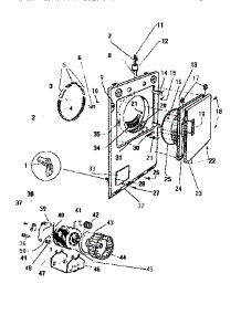 03 - Front Panel & Door parts for Frigidaire Dryer DE250JDH1 from AppliancePartsPros.com