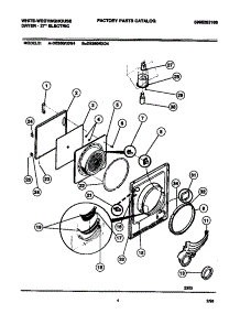 03 - Door, Front Panel, Lint Filter parts for Frigidaire Dryer DE350RXD4 from AppliancePartsPros.com