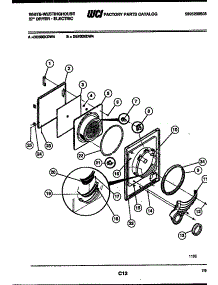 03 - Door Parts parts for Frigidaire Dryer DE500KDW4 from AppliancePartsPros.com