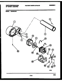 05 - Blower And Drive Parts parts for Frigidaire Dryer DE640KDD6 from AppliancePartsPros.com
