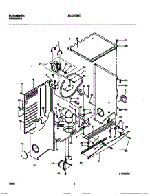 03 - Cabinet, Base parts for Frigidaire Washer Dryer Combo MLCE52RCS0 from AppliancePartsPros.com