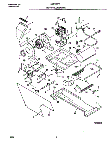 03 - Motor / Blower / Belt parts for Frigidaire Washer Dryer Combo MLSG62RFD1 from AppliancePartsPros.com
