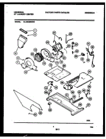 03 - Motor, Blower And Idler Arm Assembl parts for Frigidaire Washer Dryer Combo MLXE42RBW0 from AppliancePartsPros.com
