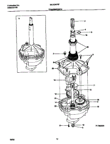 07 - Transmission parts for Frigidaire Washer Dryer Combo MLSG62RFW1 from AppliancePartsPros.com