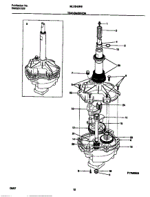 07 - Transmission parts for Frigidaire Washer Dryer Combo MLXE42REW3 from AppliancePartsPros.com