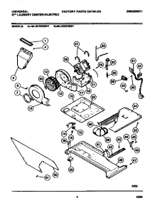 03 - Dryer - Motor, Blower, Belt parts for Frigidaire Washer Dryer Combo MLXE62RBW1 from AppliancePartsPros.com