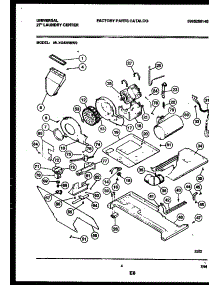 03 - Motor, Blower And Idler Arm Assembl parts for Frigidaire Washer Dryer Combo MLXG42RBW0 from AppliancePartsPros.com