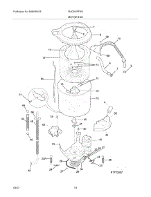 11 - Motor / Tub parts for Frigidaire Washer Dryer Combo MLXE42RFW0 from AppliancePartsPros.com