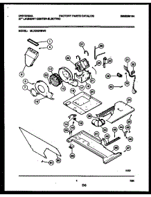 03 - Motor, Blower And Idler Arm Assembl parts for Frigidaire Washer Dryer Combo MLXE62RBW0 from AppliancePartsPros.com