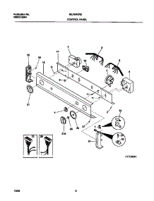 04 - Control Panel parts for Frigidaire Washer Dryer Combo MLXG42RED4 from AppliancePartsPros.com