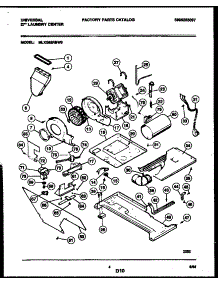 03 - Motor, Blower And Cabinet Parts parts for Frigidaire Washer Dryer Combo MLXG62RBD0 from AppliancePartsPros.com