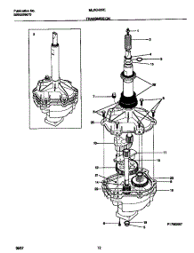 07 - Transmission parts for Frigidaire Washer Dryer Combo MLXG42REW2 from AppliancePartsPros.com
