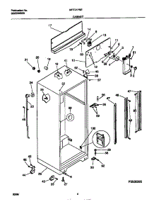 03 - Cabinet parts for Frigidaire Refrigerator MRT21PNED0 from AppliancePartsPros.com