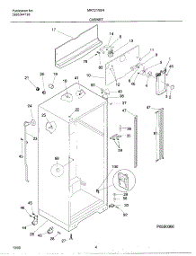 05 - Cabinet parts for Frigidaire Refrigerator MRT21NSHD3 from AppliancePartsPros.com
