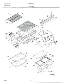 07 - Shelves parts for Frigidaire Refrigerator MRT21NSHD3 from AppliancePartsPros.com