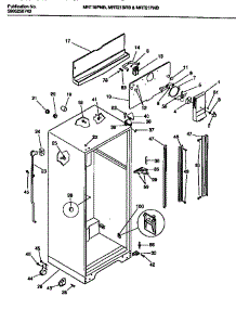 03 - Cabinet parts for Frigidaire Refrigerator MRT21PNBZ1 from AppliancePartsPros.com