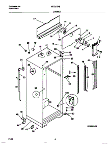 03 - Cabinet parts for Frigidaire Refrigerator MRT21TNBD3 from AppliancePartsPros.com