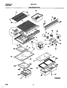 04 - Shelves / Controls parts for Frigidaire Refrigerator MRT21TNBD3 from AppliancePartsPros.com