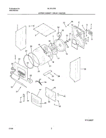 03 - Upper Cabinet / Drum / Heater parts for Frigidaire Washer Dryer Combo MLXE42REW8 from AppliancePartsPros.com
