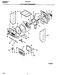 02 - Upper Cabinet / Drum / Heater parts for Frigidaire Washer Dryer Combo MLXG42RBD2 from AppliancePartsPros.com