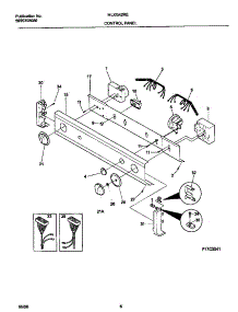 04 - Control Panel parts for Frigidaire Washer Dryer Combo MLXG42RED3 from AppliancePartsPros.com