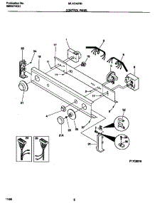 04 - Control Panel parts for Frigidaire Washer Dryer Combo MLXG42RBD2 from AppliancePartsPros.com