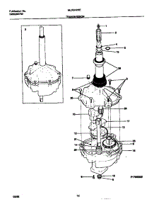 07 - Transmission parts for Frigidaire Washer Dryer Combo MLXG42REW0 from AppliancePartsPros.com
