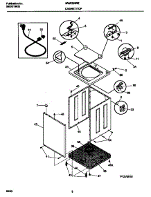 02 - Cabinet / Top parts for Frigidaire Washer MWX223REW2 from AppliancePartsPros.com
