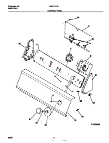 05 - Control Panel parts for Frigidaire Washer MWX111REW0 from AppliancePartsPros.com