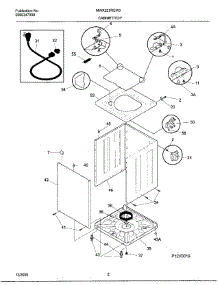 02 - Cabinet / Top parts for Frigidaire Washer MWX223REW3 from AppliancePartsPros.com