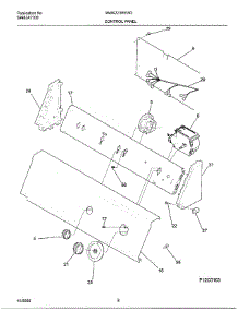 08 - Control Panel parts for Frigidaire Washer MWX223REW3 from AppliancePartsPros.com