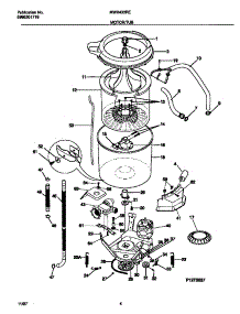 03 - Motor / Tub parts for Frigidaire Washer MWX433REW2 from AppliancePartsPros.com