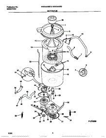 03 - Motor / Tub parts for Frigidaire Washer MWX445MBW2 from AppliancePartsPros.com