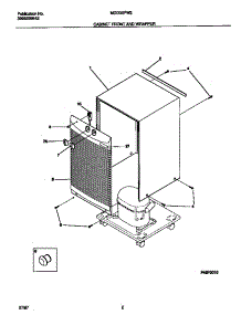 02 - Cabinet Front And Wrapper parts for Frigidaire Dehumidifier MDD30FW2 from AppliancePartsPros.com