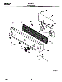 05 - Control Panel parts for Frigidaire Washer MWX433REW2 from AppliancePartsPros.com