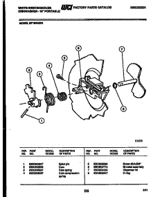 03 - Cam parts for Frigidaire Dishwasher SP184NXR1 from AppliancePartsPros.com