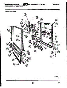 04 - Door Parts parts for Frigidaire Dishwasher SP184NXR1 from AppliancePartsPros.com