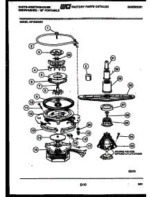 06 - Motor Pump Parts parts for Frigidaire Dishwasher SP184NXR1 from AppliancePartsPros.com